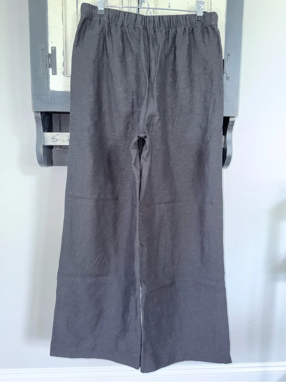 Aritzia Wilfred Cruise Linen Lodge Pant Drawstring Black Medium New - Picture 3 of 7